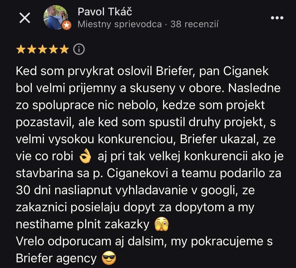 Recenzia — Pavol Tkáč